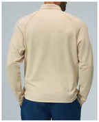 Padel Fleece Longsleeve Beige - Thermisch & Minimalistisch