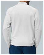 Padel Fleece Longsleeve Wit - Thermisch & Minimalistisch