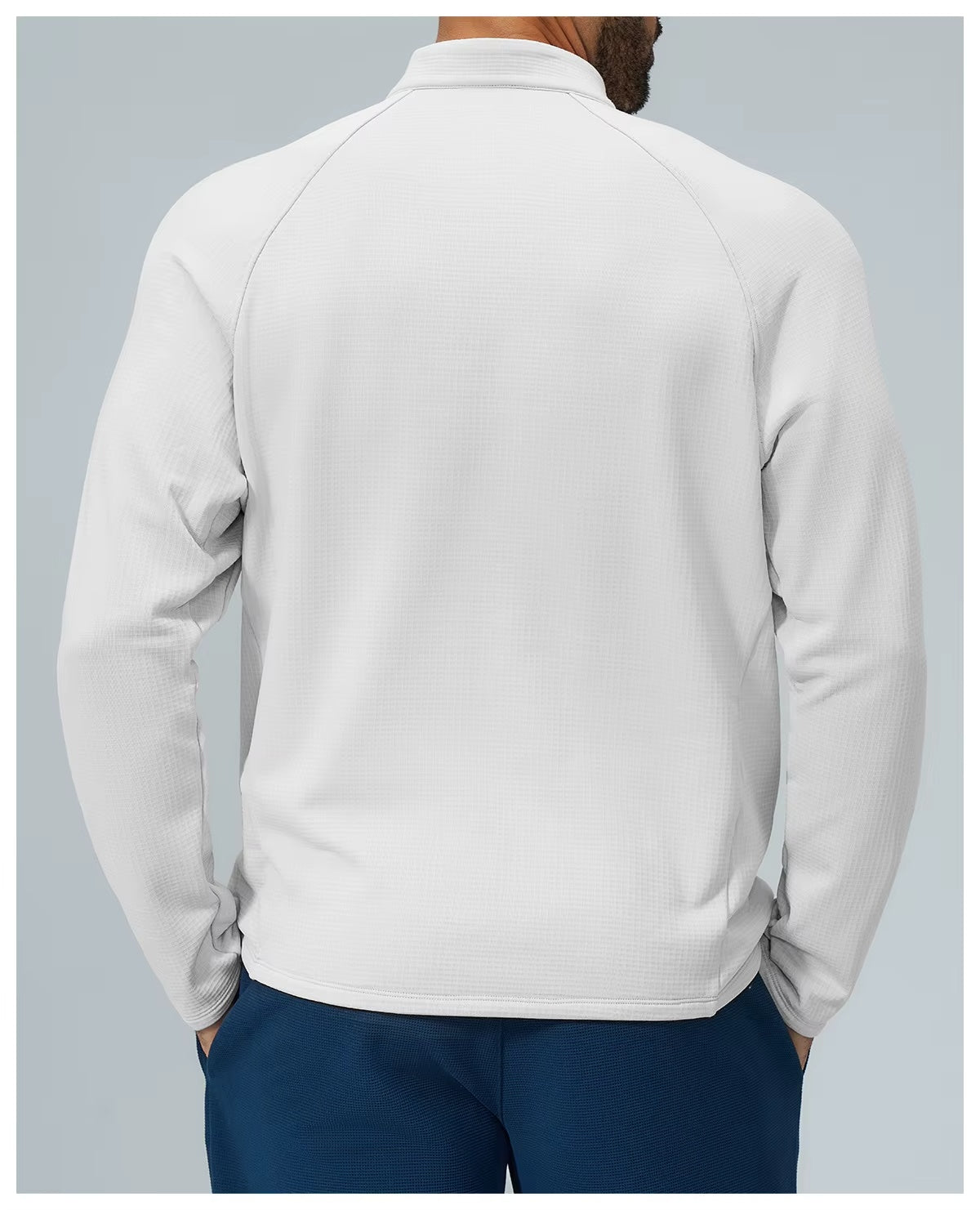Padel Fleece Longsleeve Wit - Thermisch & Minimalistisch