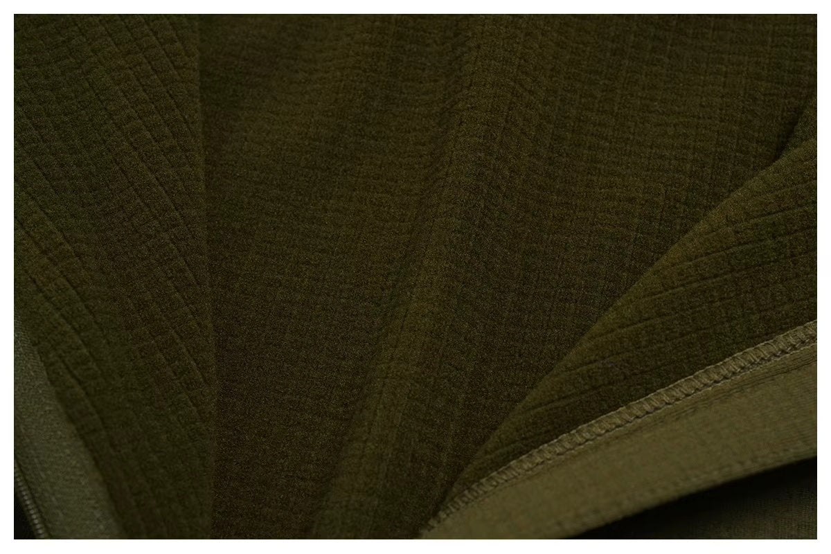 Padel Fleece Longsleeve Olijfgroen - Thermisch & Minimalistisch