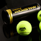 Padel Gallery padel balls, tube of 3, angled view
