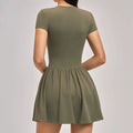 Padel Court Dress in olive green