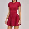Padel Court Dress in red